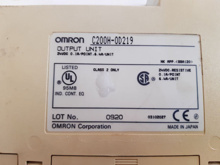 Omron C200H-0D219 Output Unit