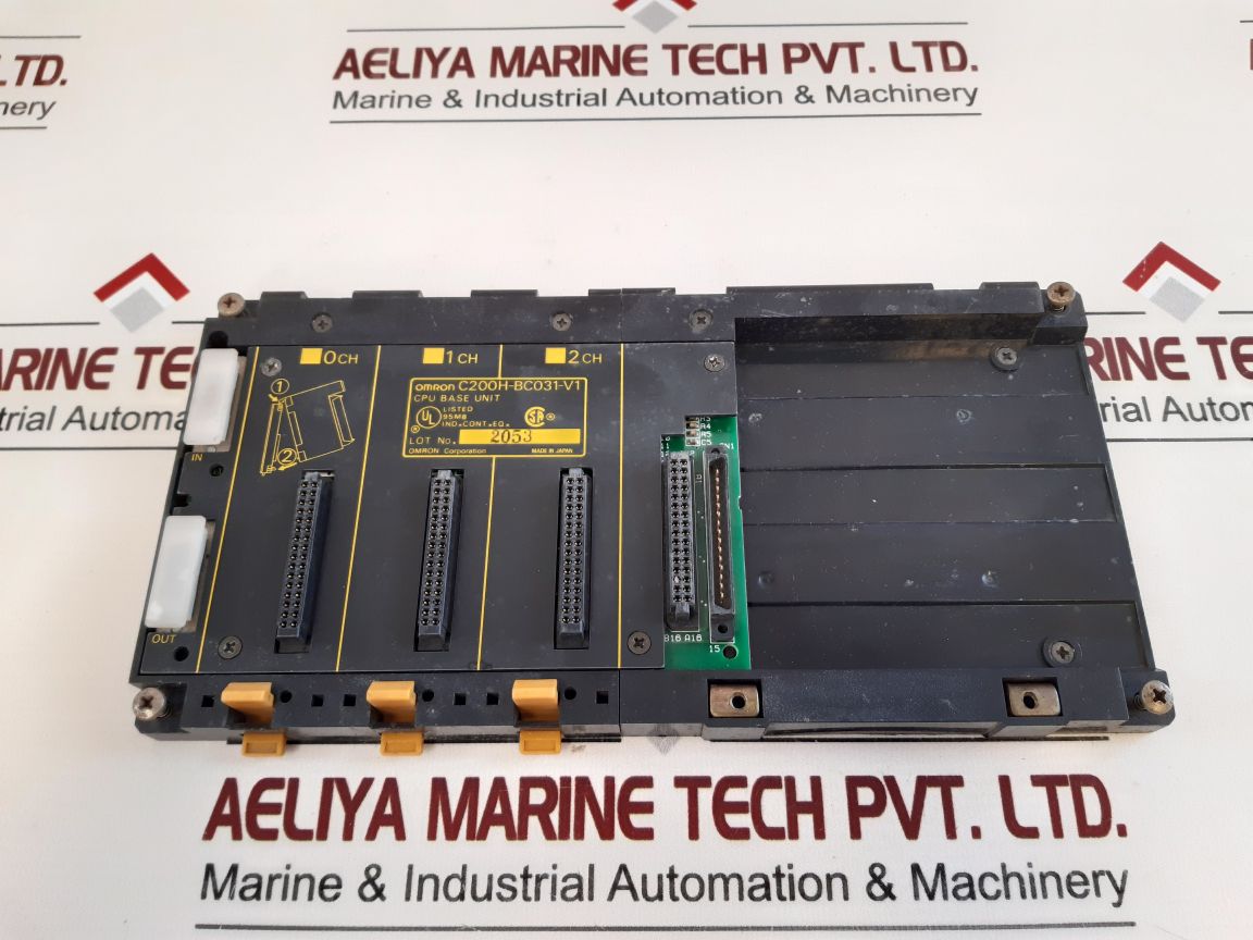 Omron C200H-bc031-v1 3 Slot Blackplane Cpu Base Unit