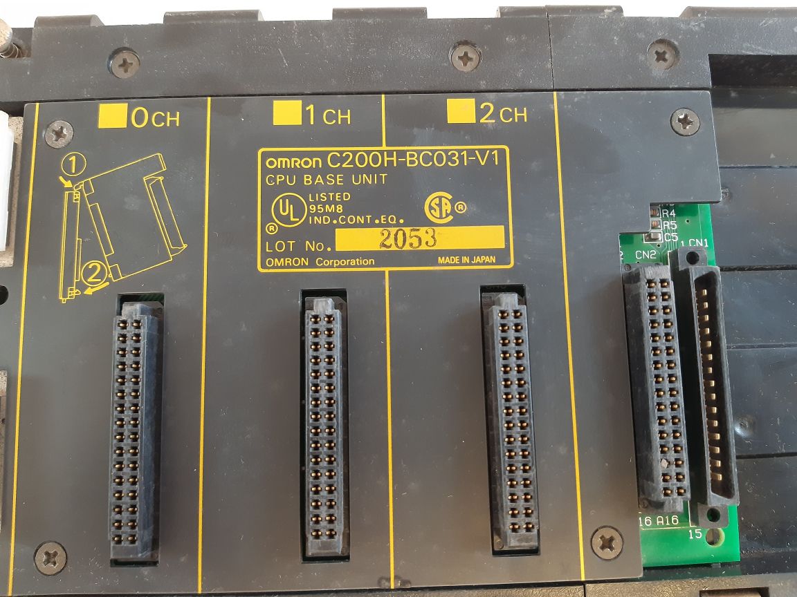 Omron C200H-bc031-v1 3 Slot Blackplane Cpu Base Unit