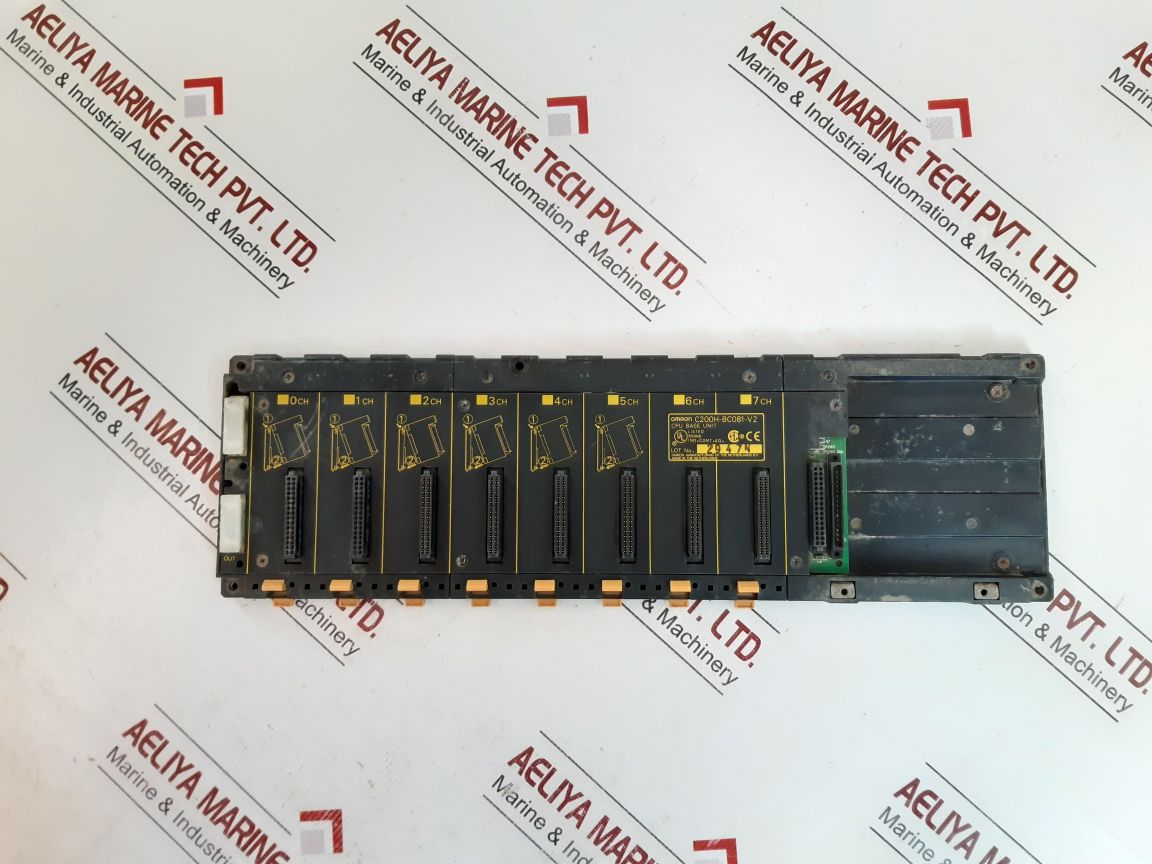Omron C200H-bc081-v2 Cpu Base Unit