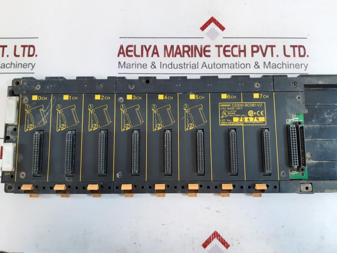 Omron C200H-bc081-v2 Cpu Base Unit