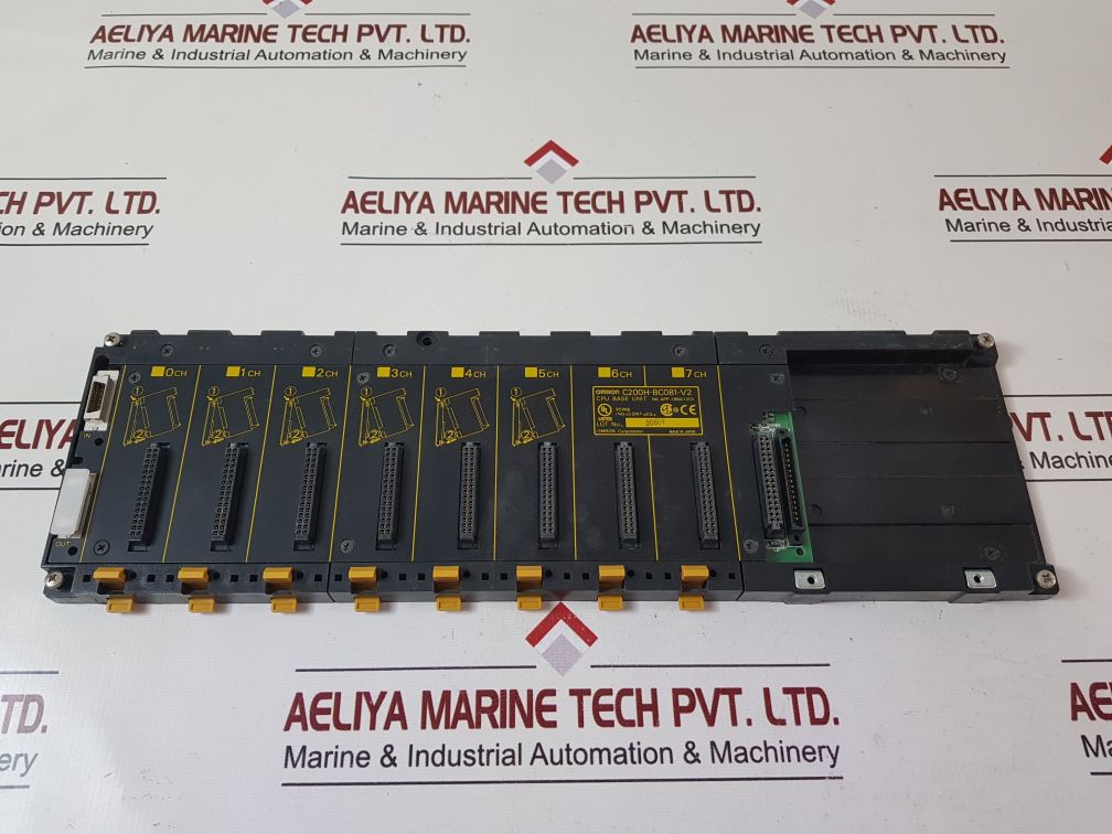 Omron c200h-bc081-v2 cpu base unit free shipping