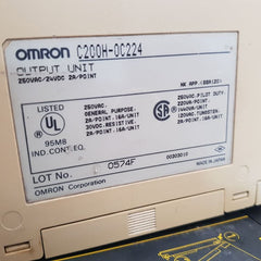 Omron Id212 ,C200H-0C224 Module With C200H-bc101-v2 Cpu Base Unit