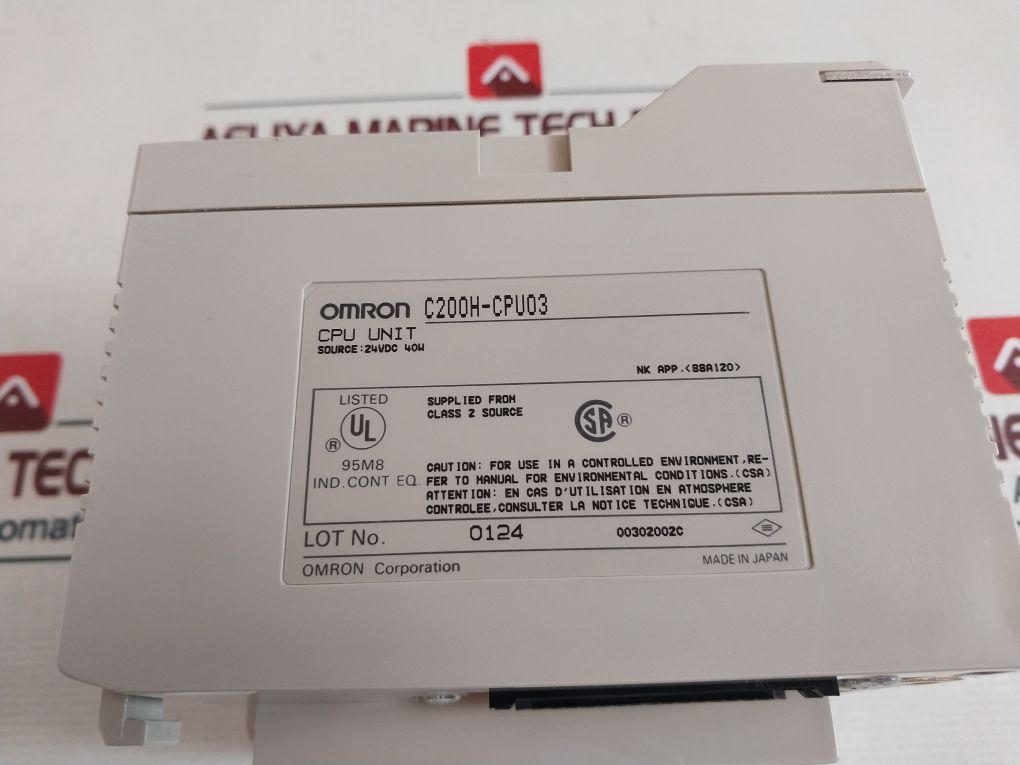 Omron C200H-cpu03 Programmable Controller 24Vdc 40W