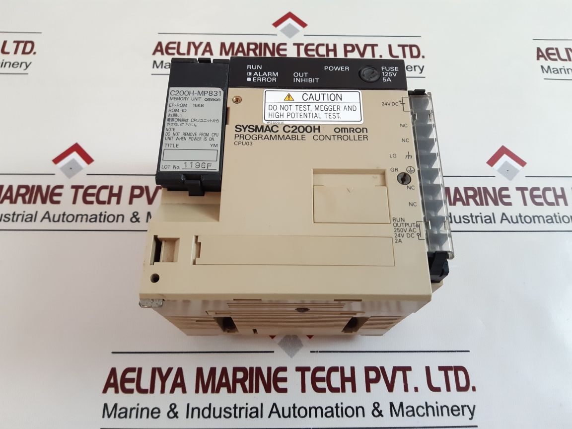 Omron c200h-cpu03-e programmable controller