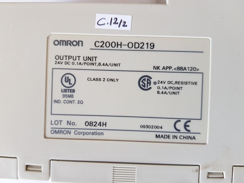 Omron C200H-od219 Output Unit Free Shipping By Express