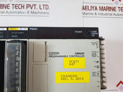 Omron id212,od211,c200h-ps221 module rack