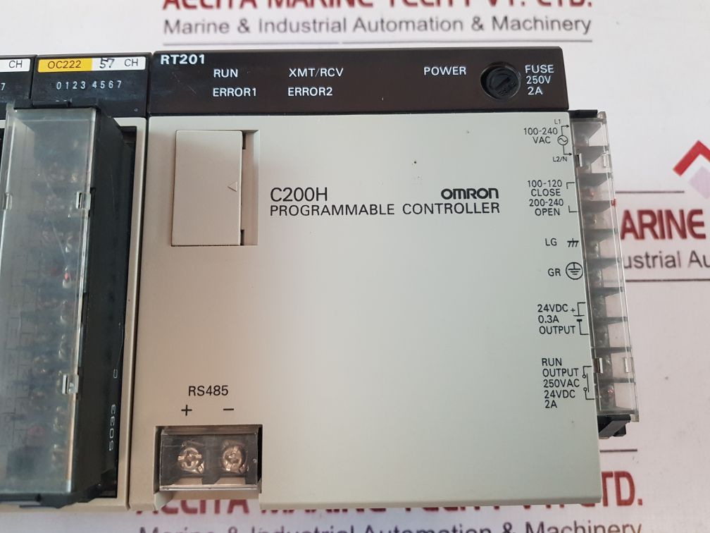 Omron C200H ,Rt201,Ia122,Oc222 Module Rack 240 Vac