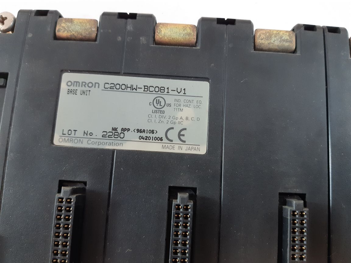 Omron C200Hw-bc081-v1 Base Unit