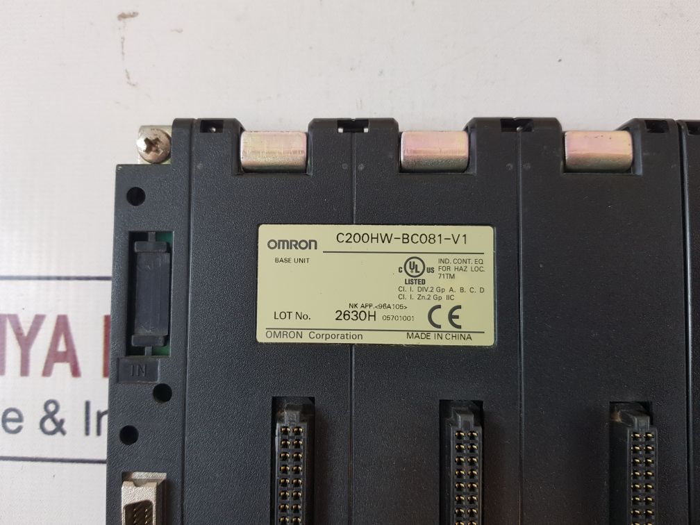 Omron C200Hw-bc081-v1 Base Unit Cl. I. Zn. 2 Gp Iic
