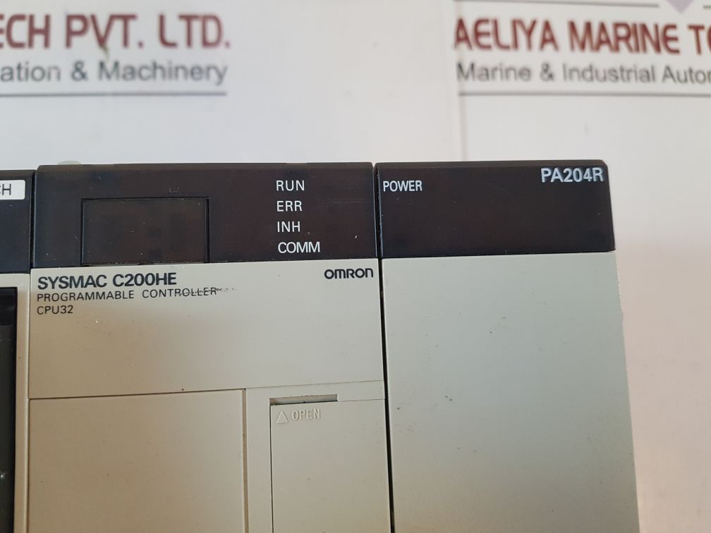 Omron Rm201, Ia 122, Oc222, Oc224,Cpu32, Pa204R Module Rack
