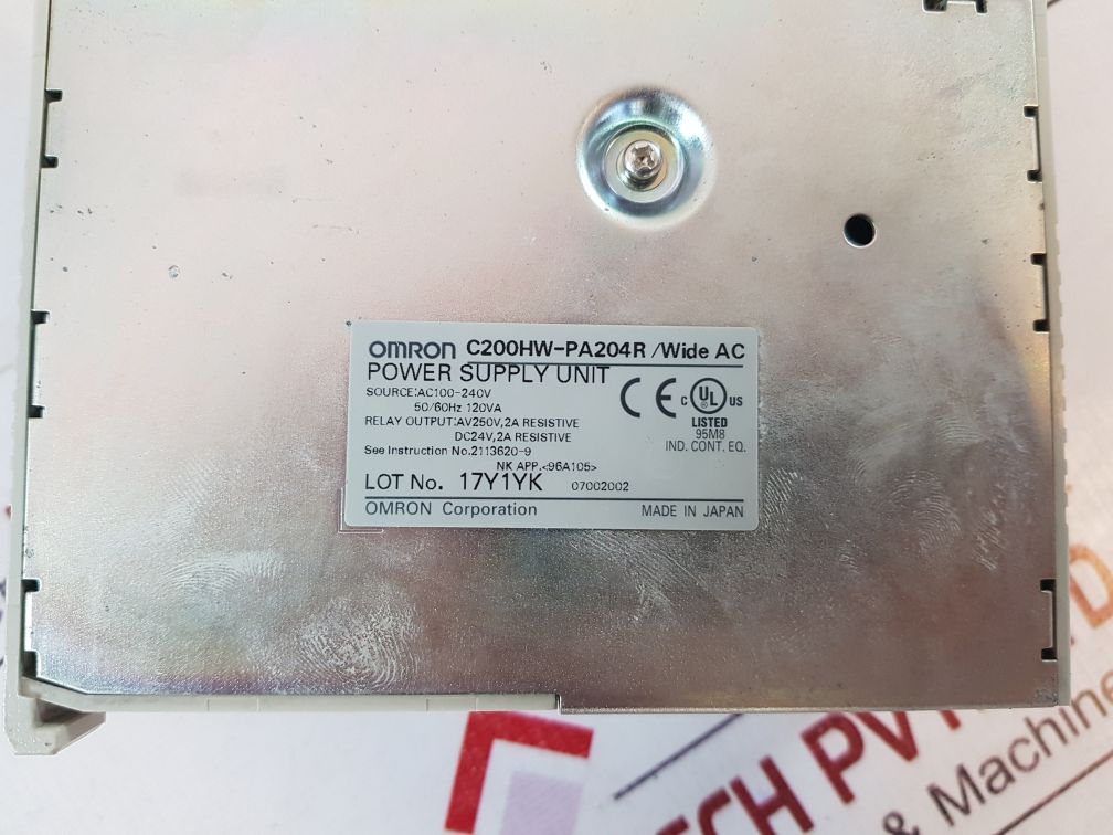 Omron Rm201, Ia 122, Oc222, Oc224,Cpu32, Pa204R Module Rack
