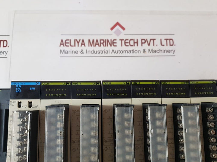 Omron ad041-v1,od211,oc211,c200hw-pa204 module rack