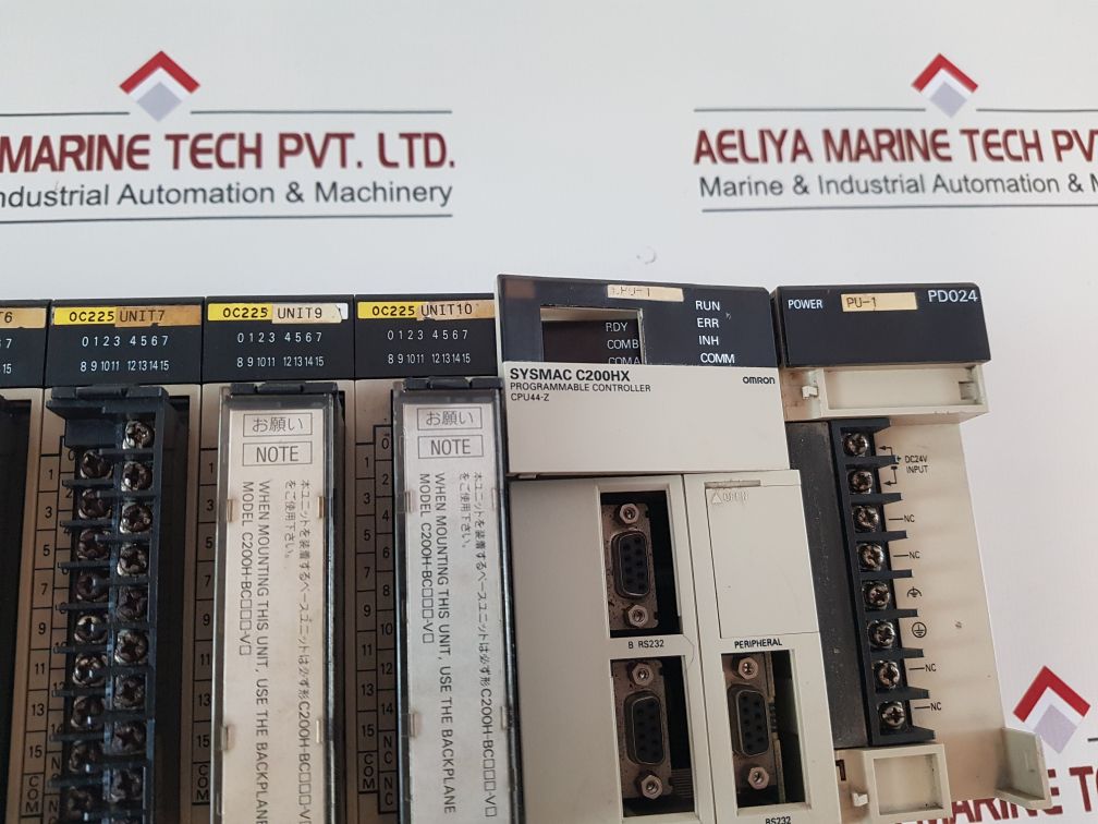 Omron Lk201-v1,Id215,Od215,Oc225,Cpu44-z,Pd024 Module Rack