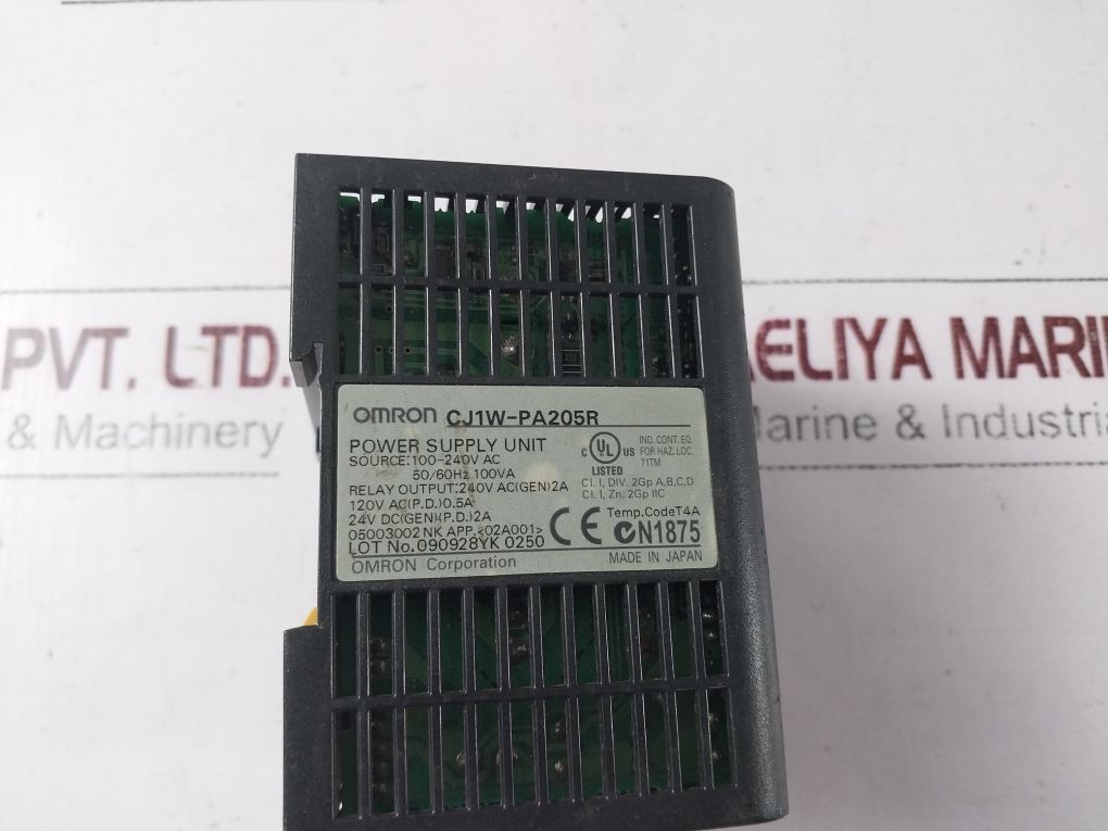 Omron Cj1W-pa205R Power Supply Unit 100-240V Ac
