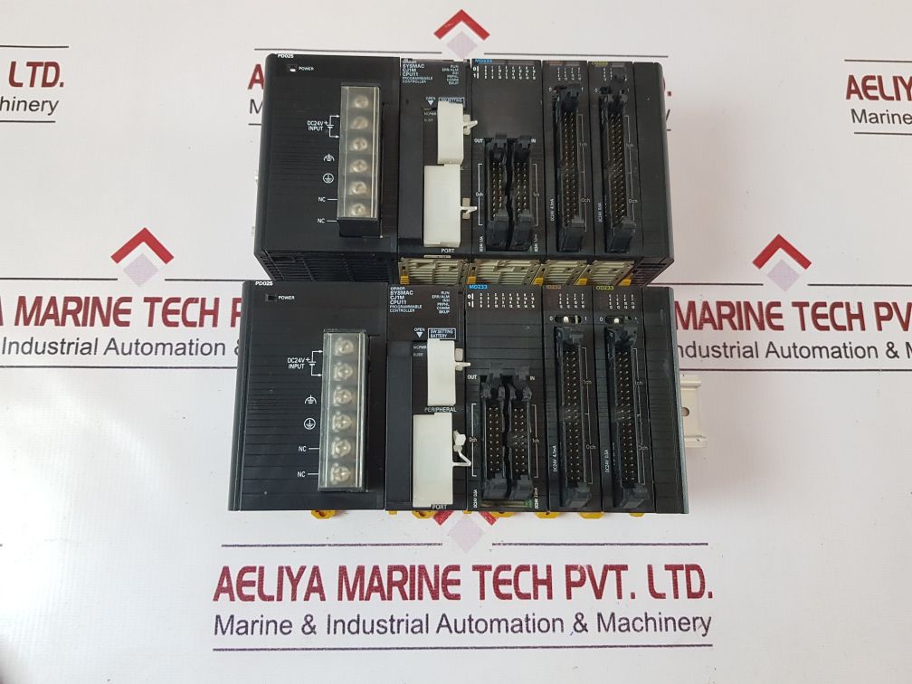 Omron Cj1W-pd025,Cj1M-cpu11,Md233,Id232,Od233 Module Rack