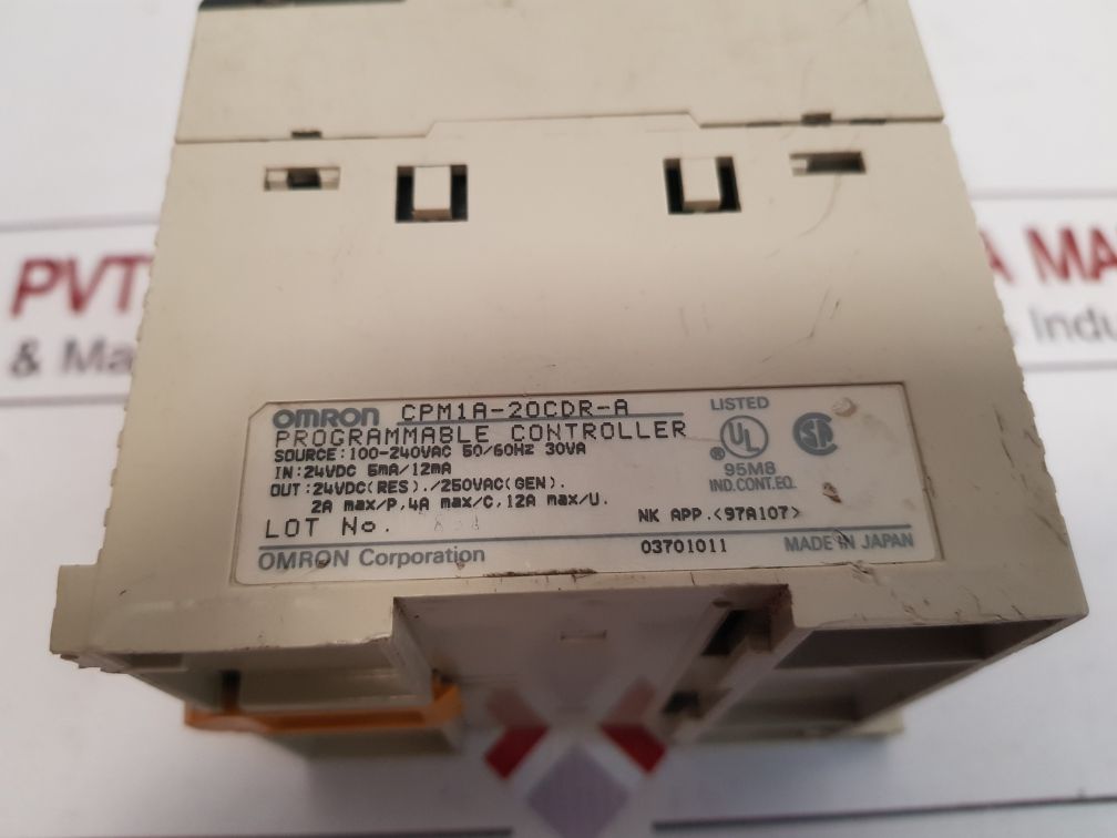 Omron Sysmac Cpm1A-20Cdr-a Programmable Controller