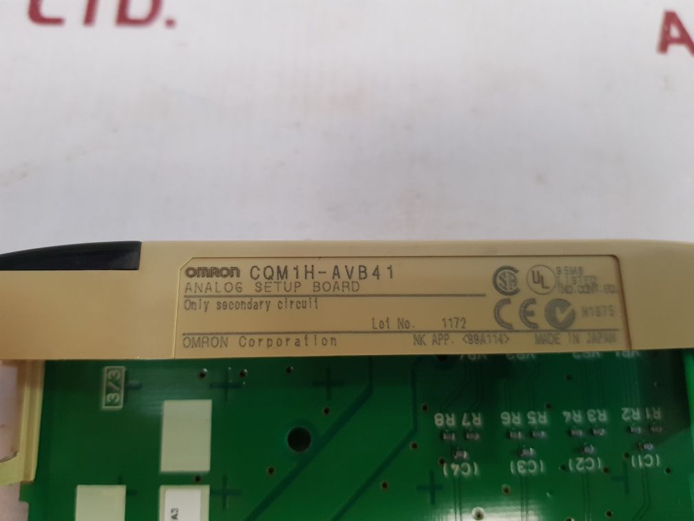 Omron Cqm1H-avb41 Analog Setup Board