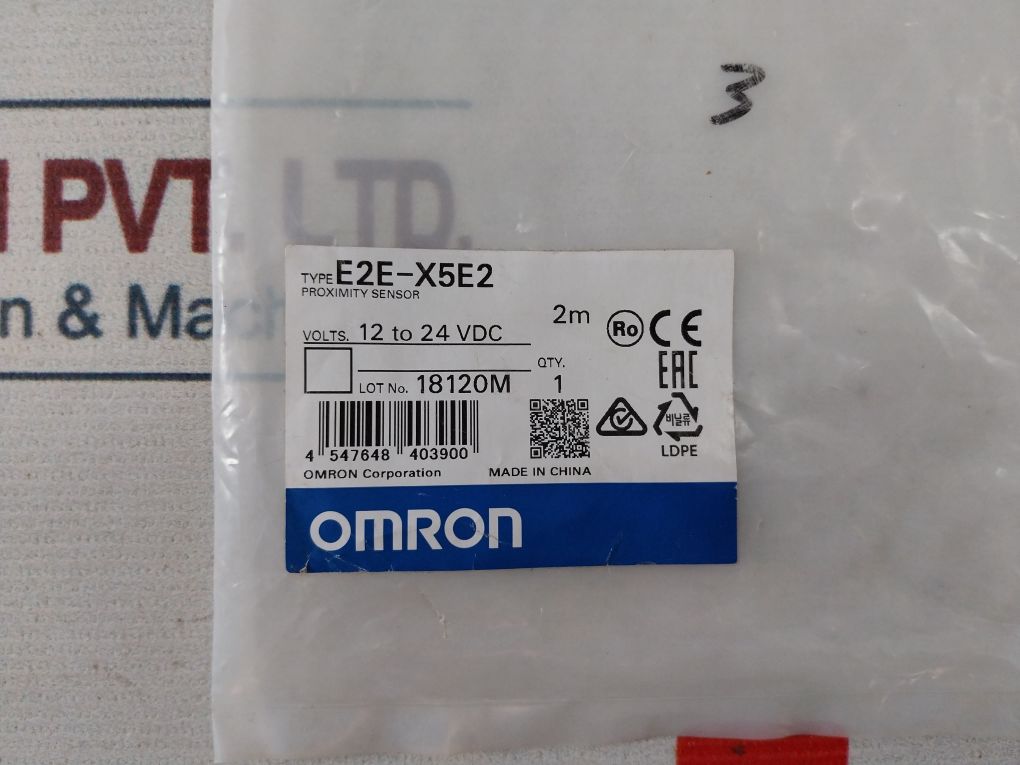 Omron E2E-x5E2 Proximity Sensor 12 To 24Vdc