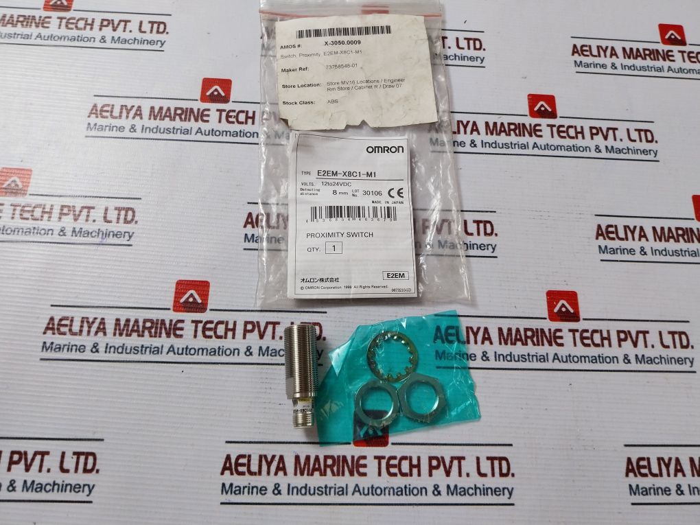 Omron E2Em-x8C1-m1 Proximity Switch 12 To 24Vdc