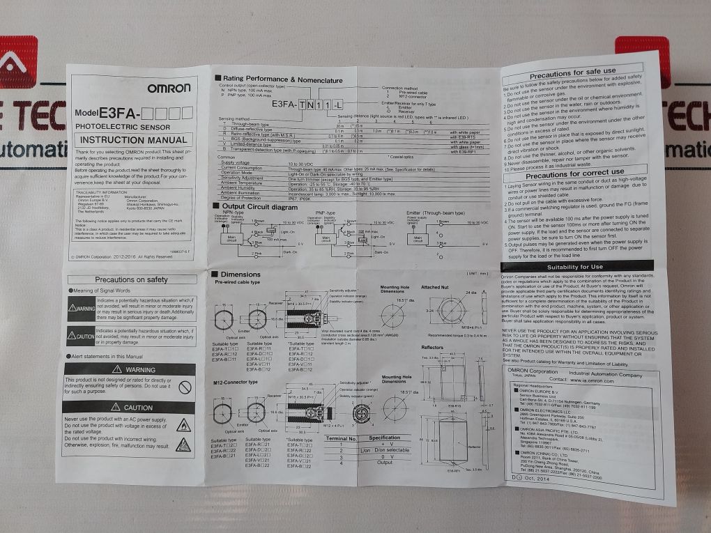 Omron E3Fa-dp21