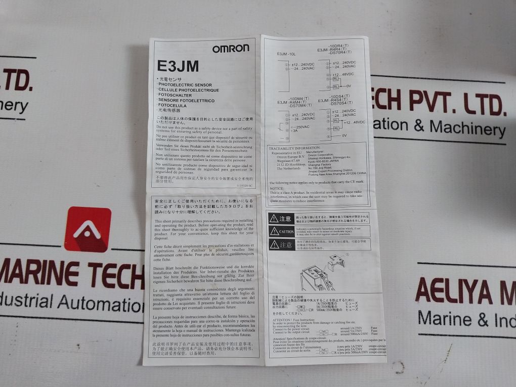 Omron E3Jm-ds70M4-g Photoelectric Switch Sensor