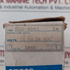 Omron E3S-bd61 Photoelectric Switch 12 To 24 Vdc