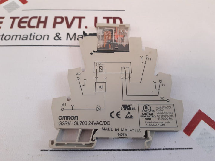Lot Of 5X Omron G2Rv-sl700 24Vac/Dc Relay
