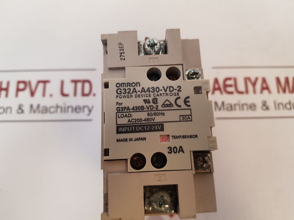 Omron G32A-a430-vd-2 Power Device Cartridge Relay