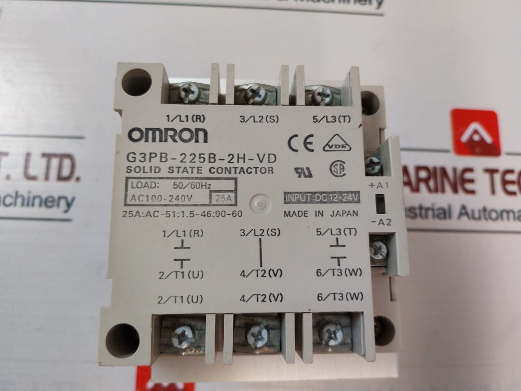 Omron G3Pb-225B-2H-vd Solid State Contactor 
