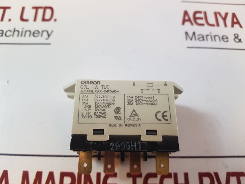 Omron G7L-1A-tub Power Relay 200-240Vac~
