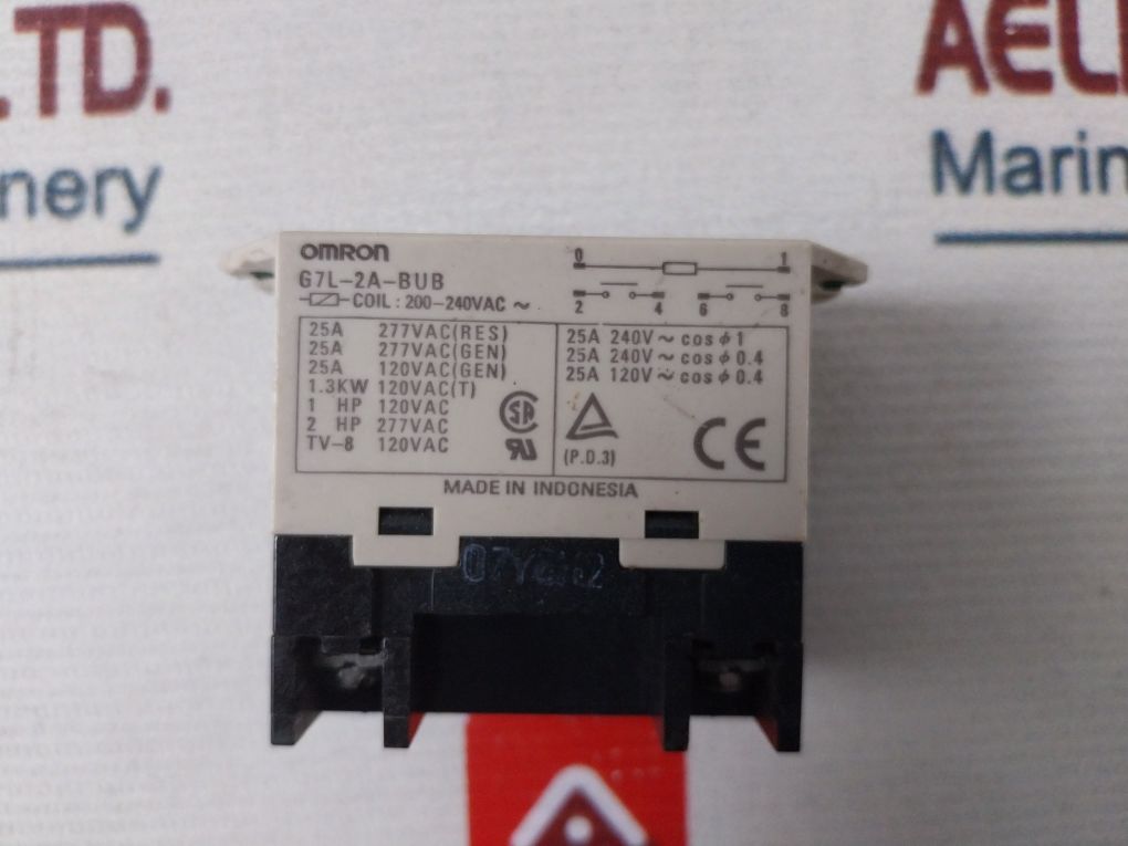 Omron G7L-2A-bub Power Relay 200-240Vac