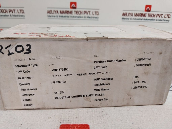 Omron G7Tc-ia16 I/O Relay Terminal 30Vdc 24V Dc