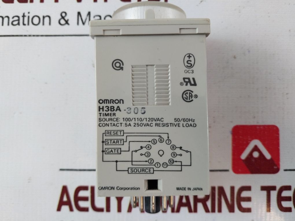 Omron H3Ba-305 Timer 0-5 Sec