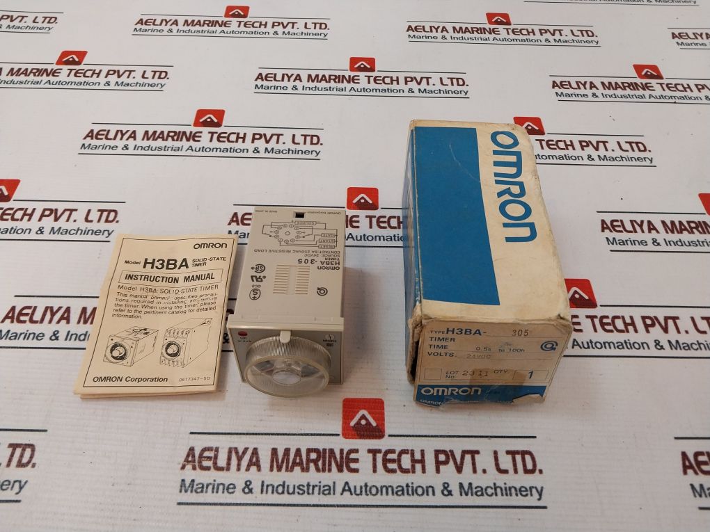 Omron H3Ba-305 Solid-state Timer 24Vdc 0.5S To 100H