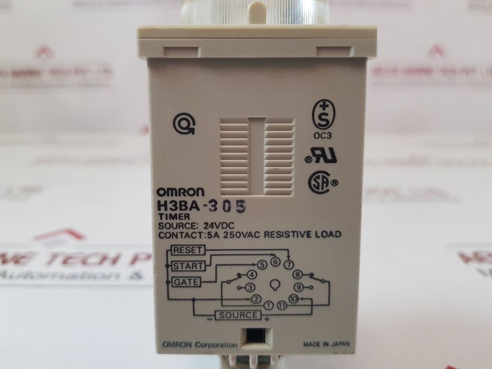 Omron H3Ba-305 Timer 0-1.0 Sec
