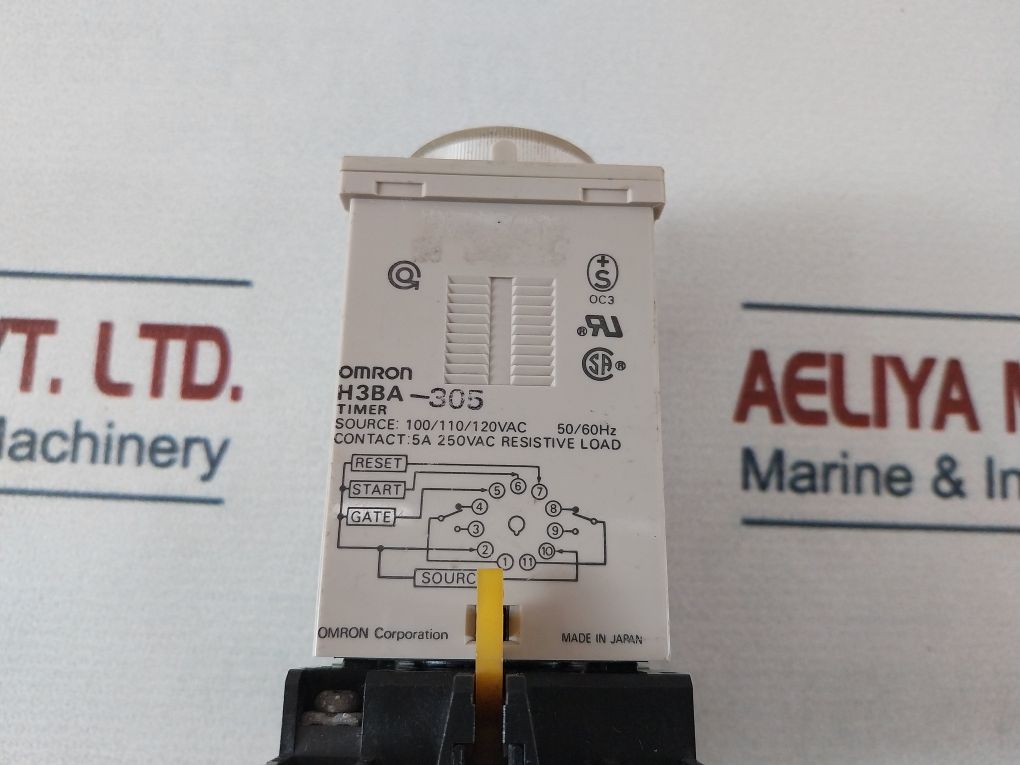 Omron H3Ba-305 Timer 100/110/120Vac 50/60Hz