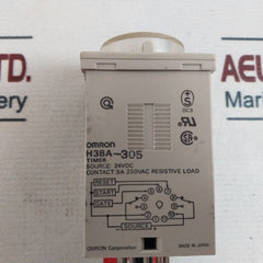 Omron H3Ba-305 Timer Source 24V Dc