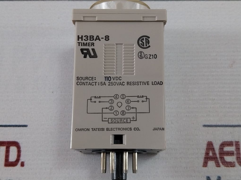 Omron H3Ba-8 Solid-state Timer 0-10 Sec