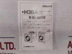Omron H3Ba-8 Timer 0-10 Sec 24 Vdc