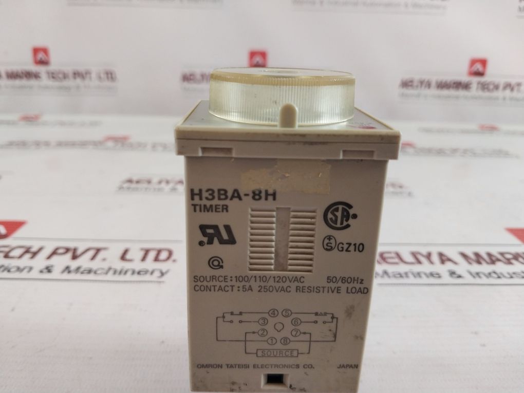 Omron H3Ba-8H Timer 100/110/120 Vac 50/60Hz
