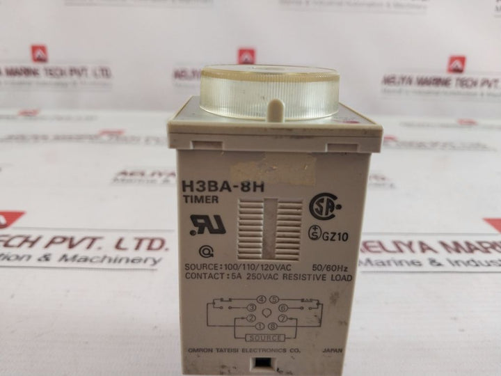Omron H3Ba-8H Timer 100/110/120 Vac 50/60Hz