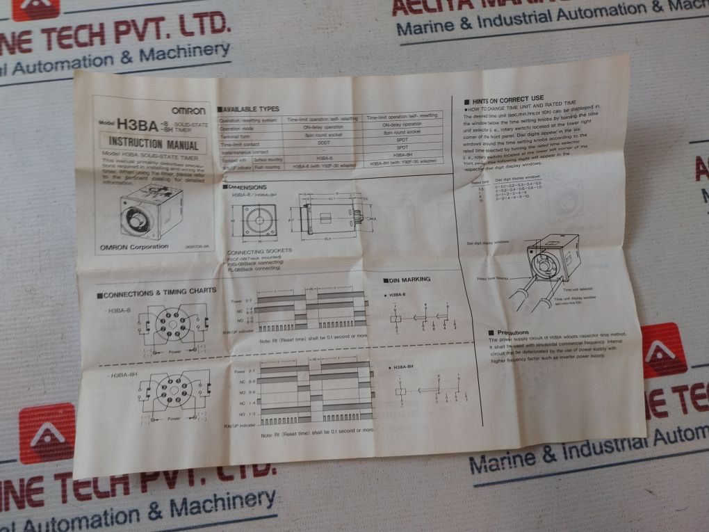 Omron H3Ba-8H Timer Relay