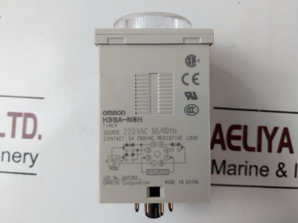 Omron H3Ba-n8H 0 To 30 Sec 220 Vac 50/60Hz
