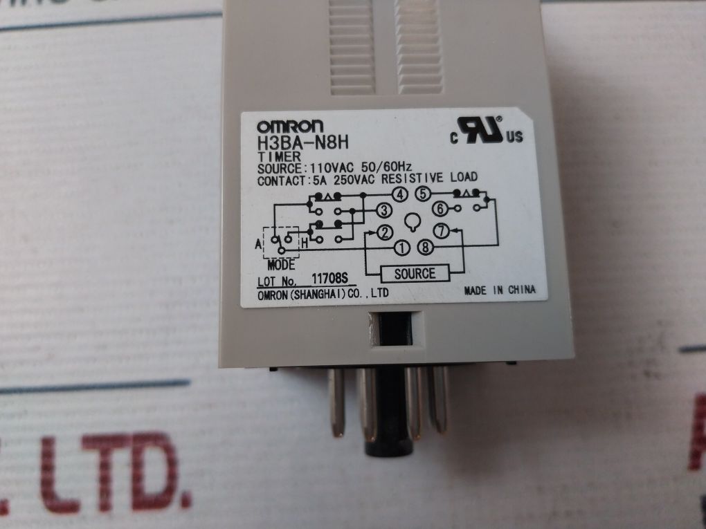 Omron H3Ba-n8H Timer 0-1.2 Min