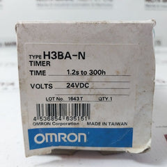 Omron H3Ba-n Timer 0-1.2 Min Mode: A 24 Vdc