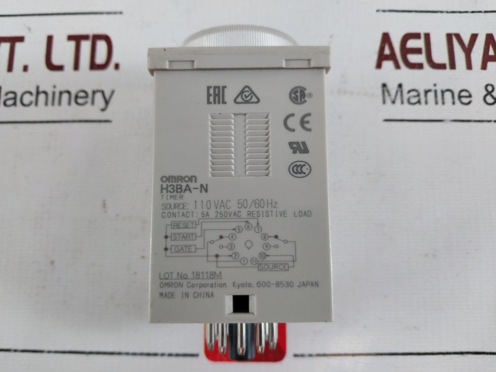 Omron H3Ba-n Timer 0 To 3 Sec
