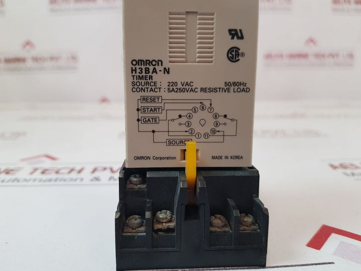 Omron H3Ba-n Timer With Base 0-1.2 Sec