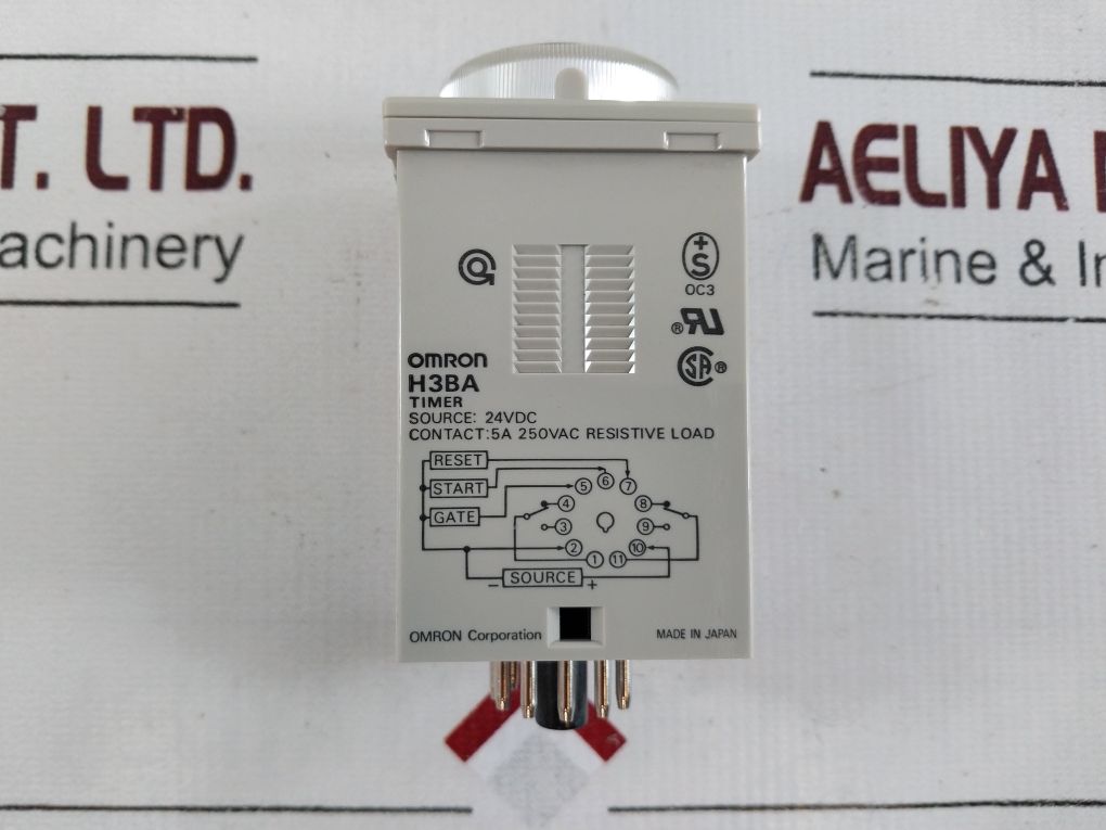 Omron H3Ba Solid-state Timer 0-10 Min Mode: A 24Vdc