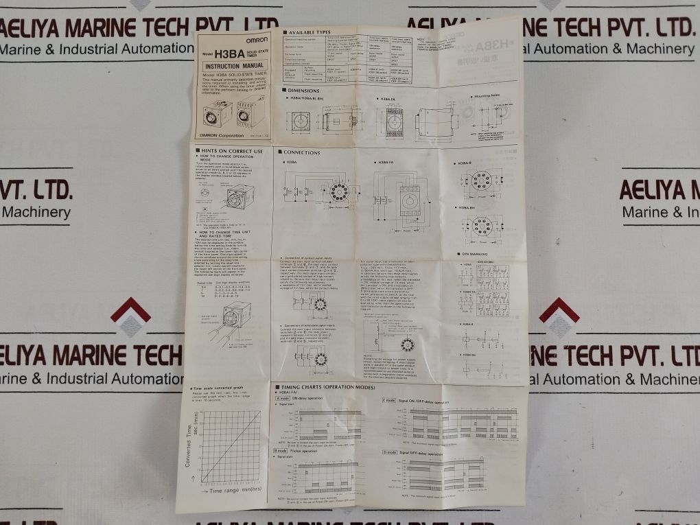 Omron H3Ba Solid-state Timer 0-10 Min Mode: A 24Vdc